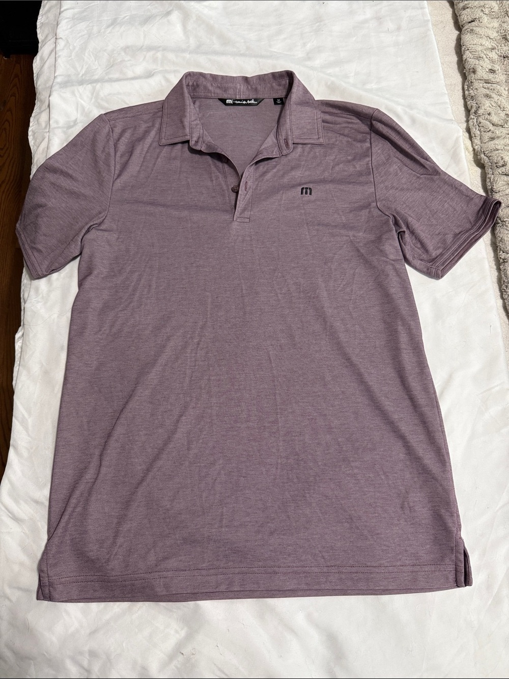 Travis Mathew Men’s Heathered Mauve Polo